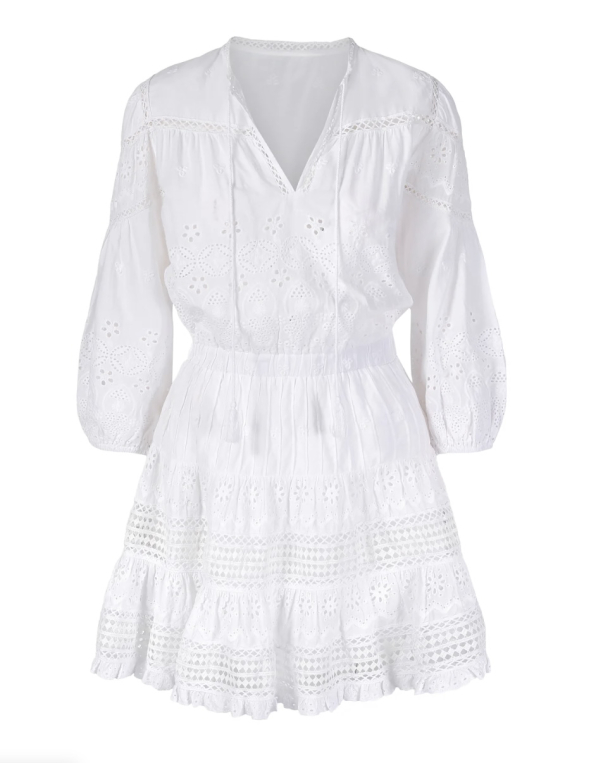 Delilah Dress - White  - Image 3