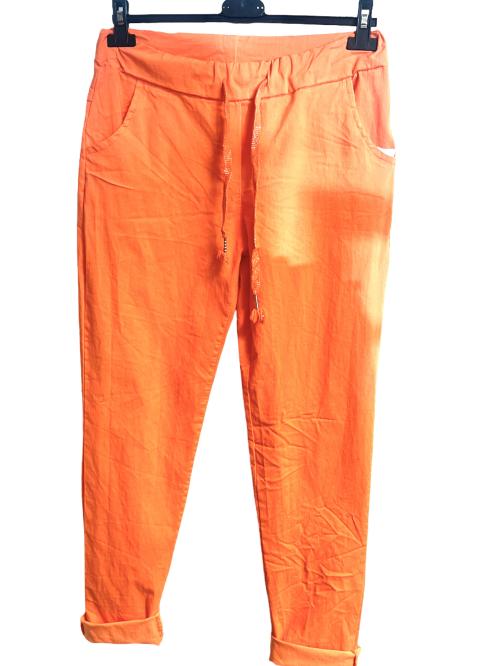 Bukse med stretch, orange