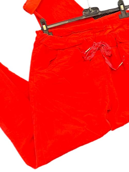 Bukse med stretch, rød