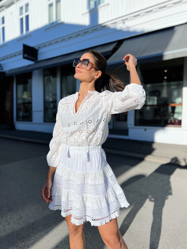 Delilah Dress - White  - Image 5