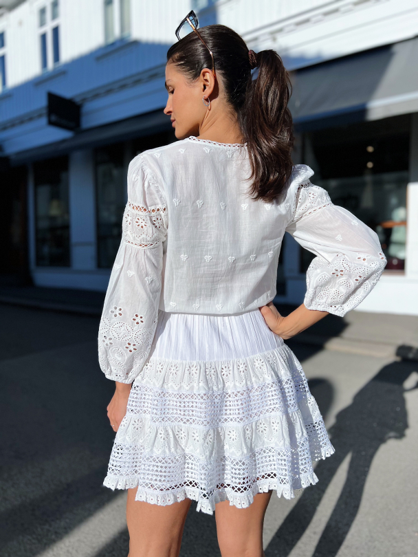 Delilah Dress - White  - Image 6