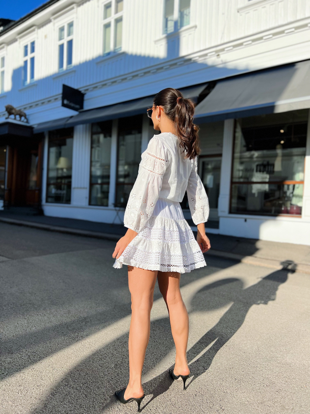 Delilah Dress - White  - Image 7