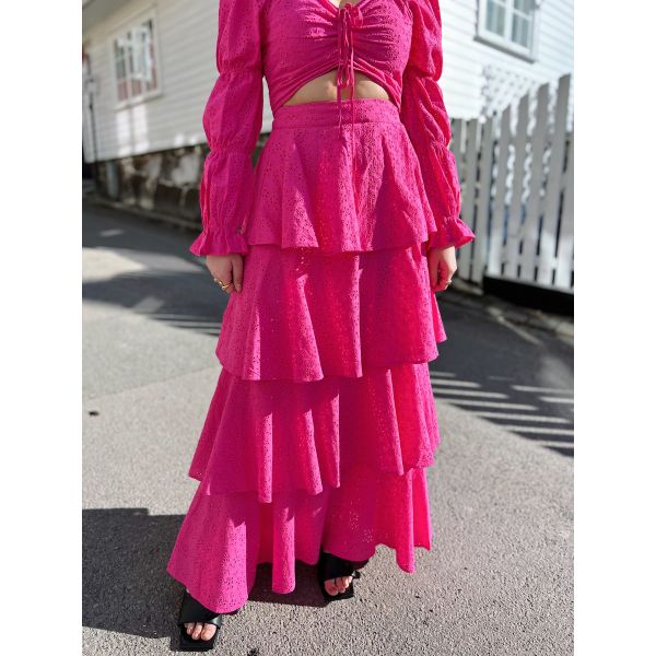 Angel Maxi Skirt - Lipstick Pink 