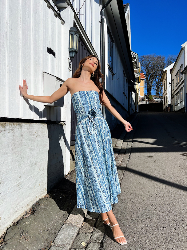 Larsa Maxi Dress - Ocean - Image 7