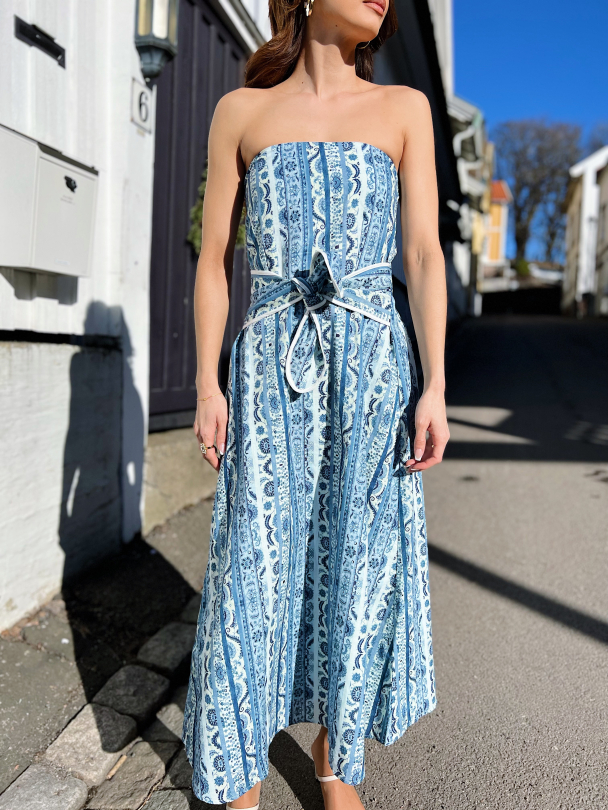 Larsa Maxi Dress - Ocean - Image 1