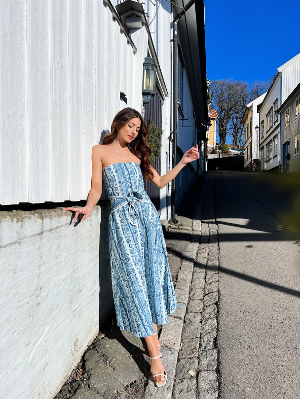 Larsa Maxi Dress - Ocean - Image 9