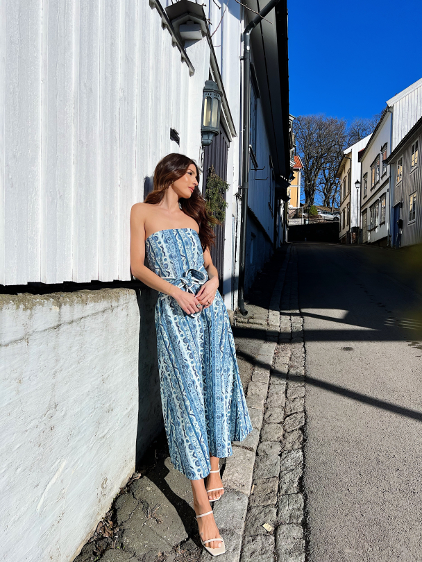 Larsa Maxi Dress - Ocean - Image 10