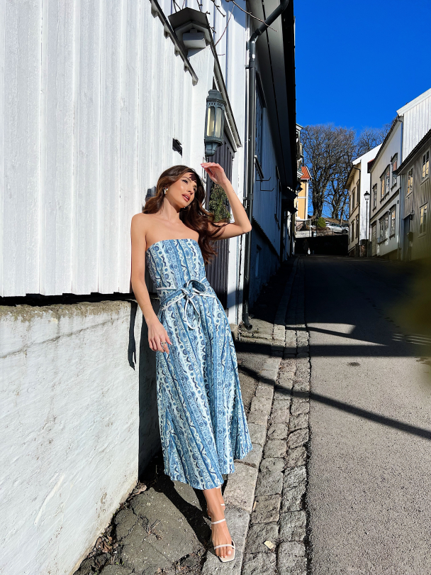 Larsa Maxi Dress - Ocean - Image 12
