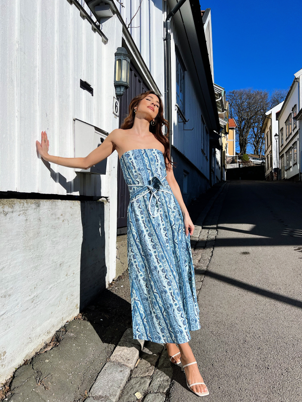 Larsa Maxi Dress - Ocean - Image 13