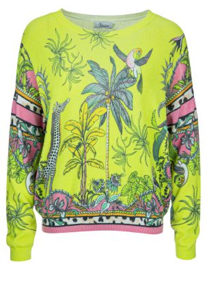 Pullover Tropical Summer | Pullover Fancy Patch Print Tropical Summer fra Princess Goes Hollywood