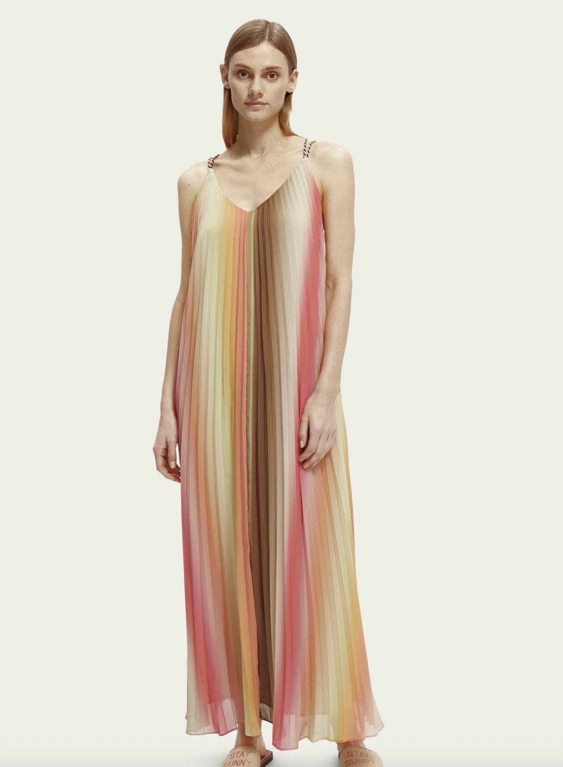 Bar iii best sale pleated maxi dress