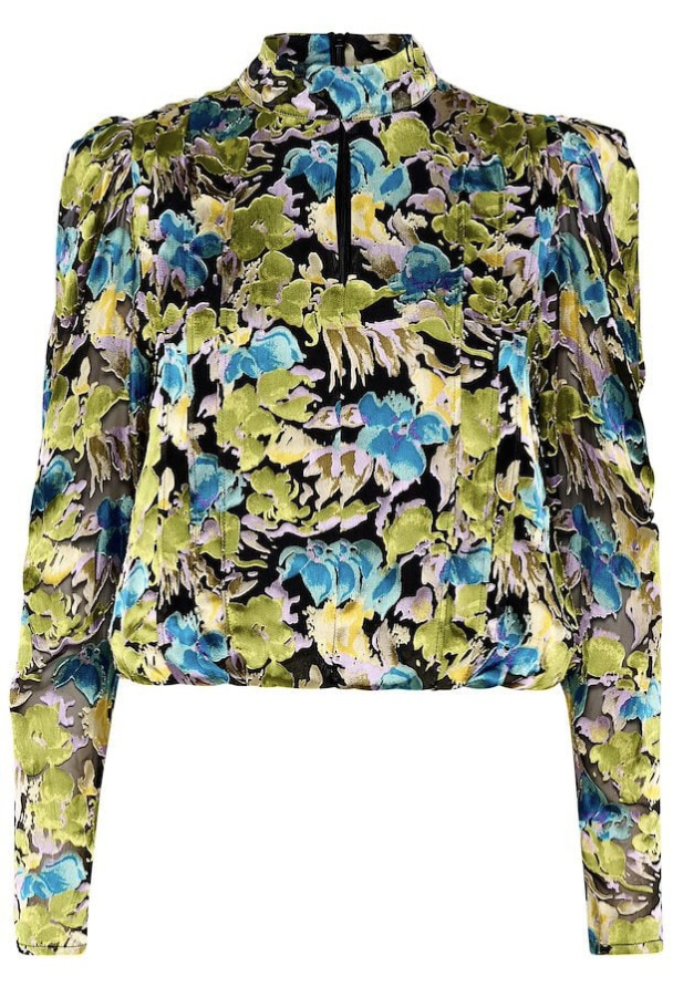 Floria Blouse - Blue Green Multi  - Image 3