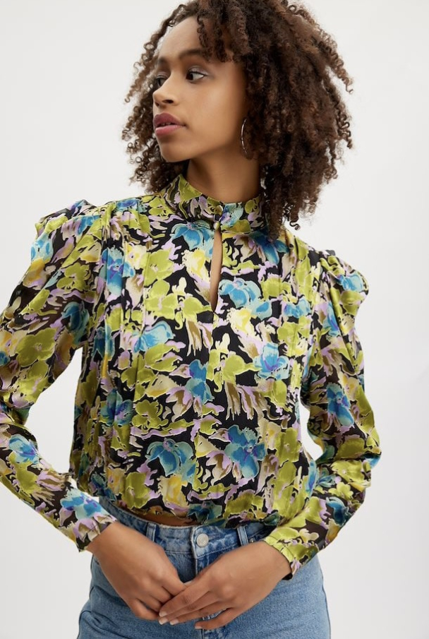 Floria Blouse - Blue Green Multi  - Image 4