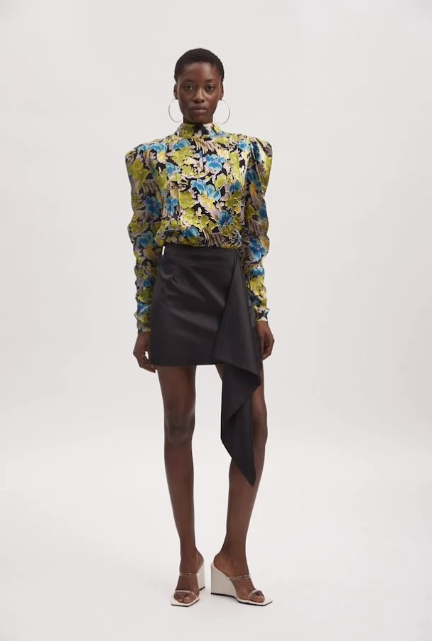 Nilia Mini Skirt - Black  - Image 4