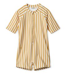 Max Swim Jumpsuit - Stripe Yellow Mellow/White