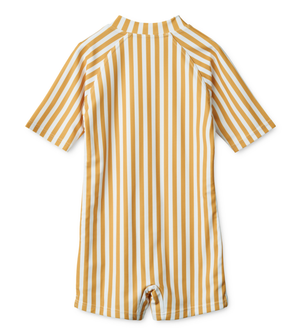 Max Swim Jumpsuit - Stripe Yellow Mellow/White - Image 2