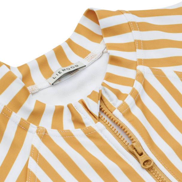 Max Swim Jumpsuit - Stripe Yellow Mellow/White - Image 3