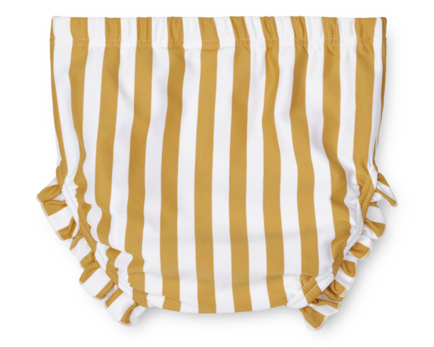 Mila Baby Swim Pants - Stripe Yellow Mellow/White - Image 2