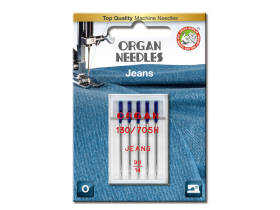 Organ Needles - Jeansnål 90-100, 5 stk