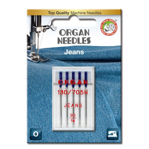 Organ Needles - Jeansnål 90-100, 5 stk