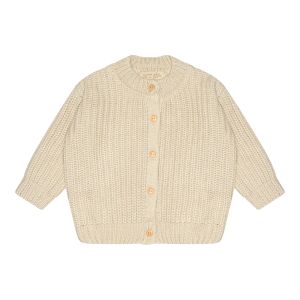 PETIT PIAO - CARDIGAN KNIT CHUNKY OFFWHITE