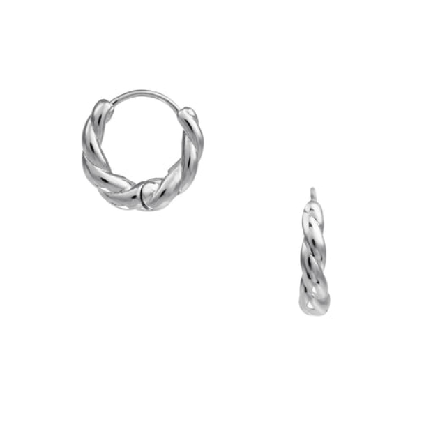 ORELIA Rope Twist Hoop - Image 1