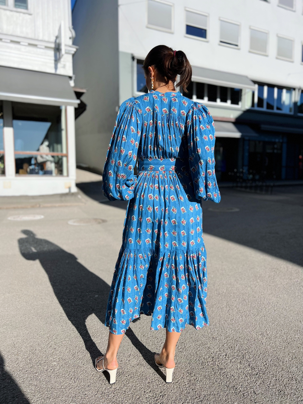 Boho Midi Dress - Rose Dots - Image 3