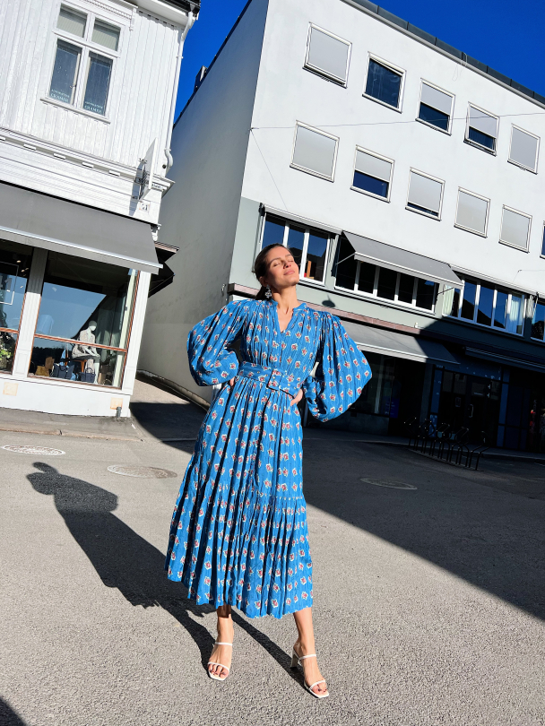 Boho Midi Dress - Rose Dots - Image 4