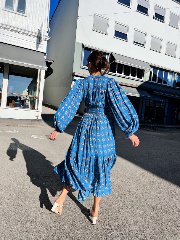 Boho Midi Dress - Rose Dots - Image 6