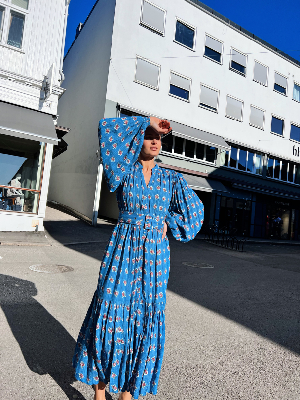 Boho Midi Dress - Rose Dots - Image 8
