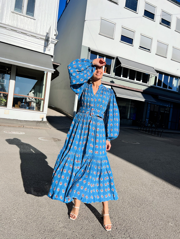 Boho Midi Dress - Rose Dots - Image 9
