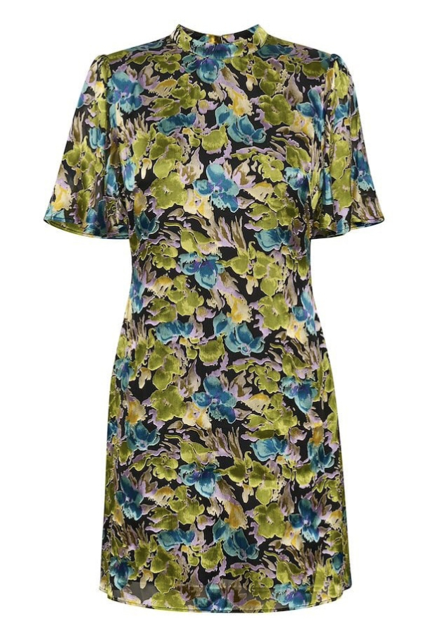 Floria Dress - Blue Green Multi - Image 3