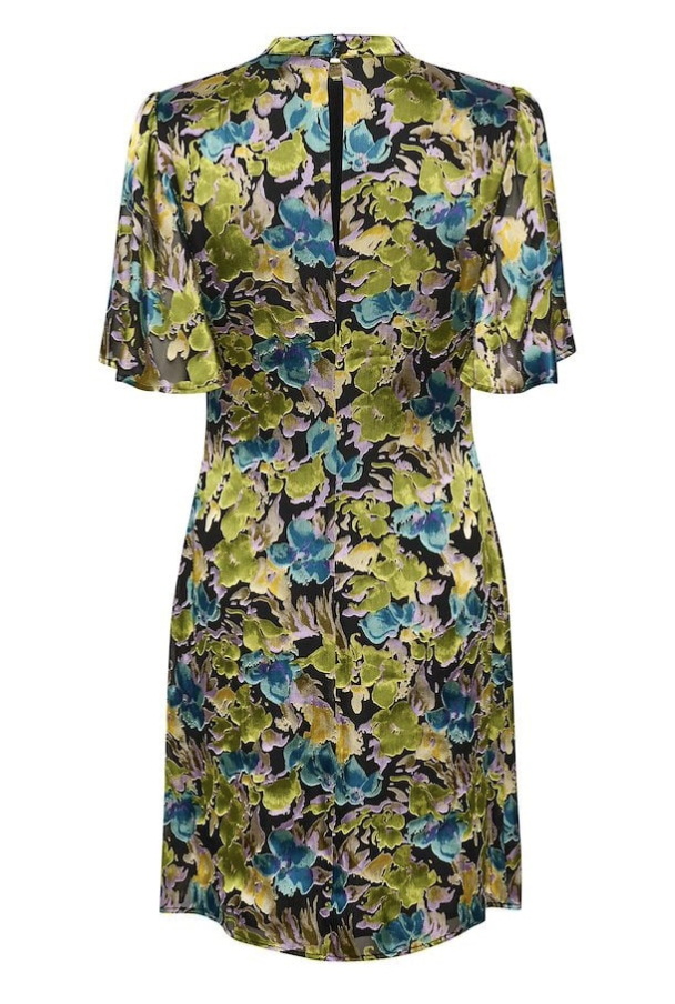 Floria Dress - Blue Green Multi - Image 4