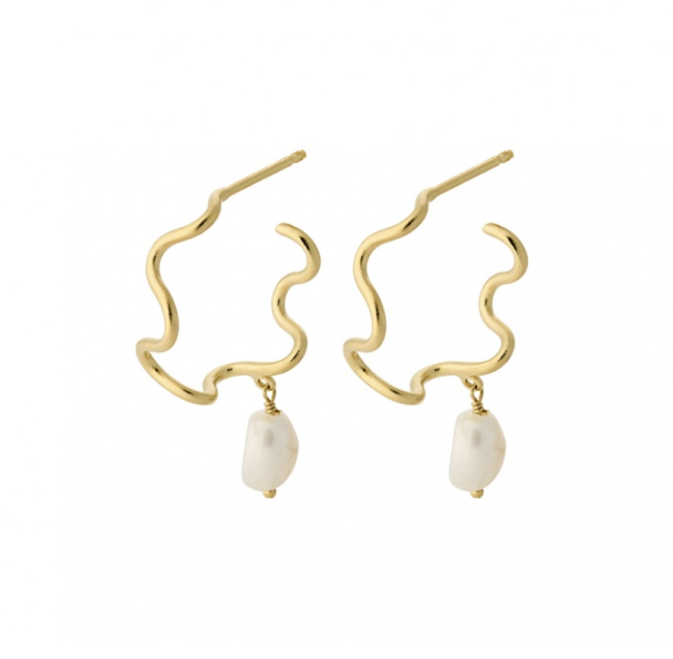 Small Bay Earrings - Gold - Image 1