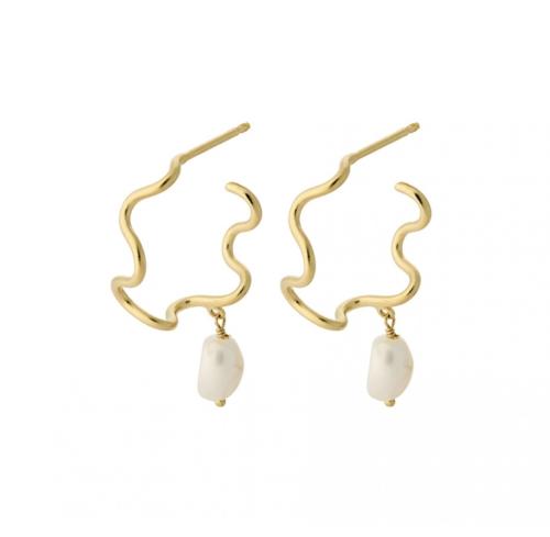 Small Bay Earrings - Gold