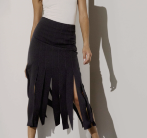 Tailor Fringed Skirt