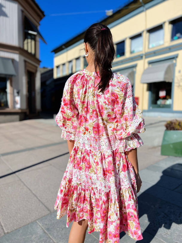 Cotton Slub Relaxed Dress - Daisy Garden - Image 4