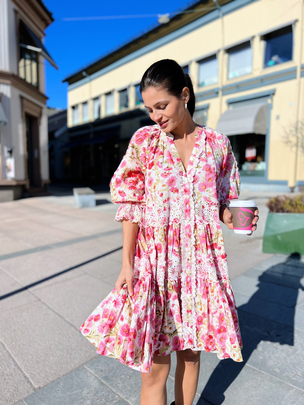 Cotton Slub Relaxed Dress - Daisy Garden - Image 6