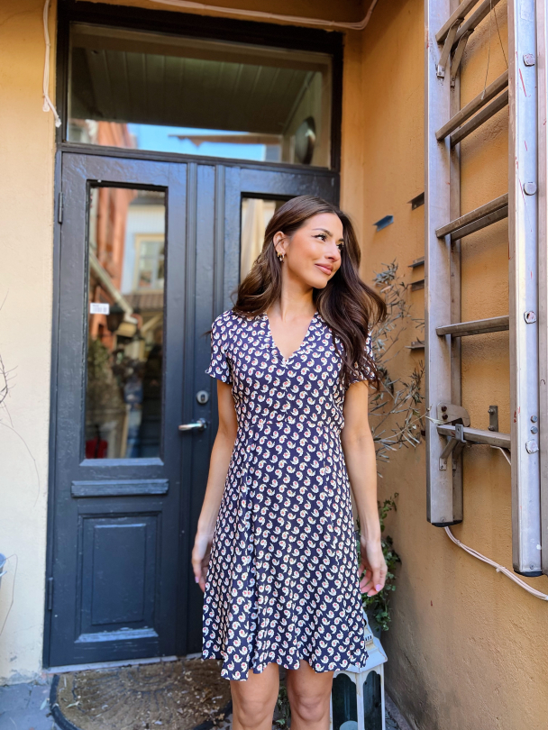 Spring 50s Dress - Petite Blue  - Image 3