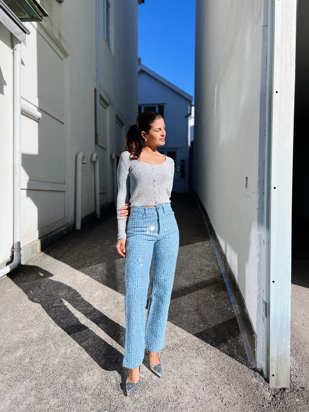 Sequin Twill Pants  - Image 5