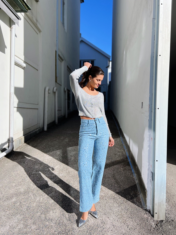 Sequin Twill Pants  - Image 6