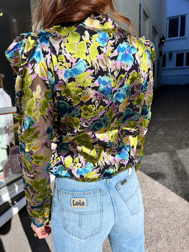 Floria Blouse - Blue Green Multi  - Image 11