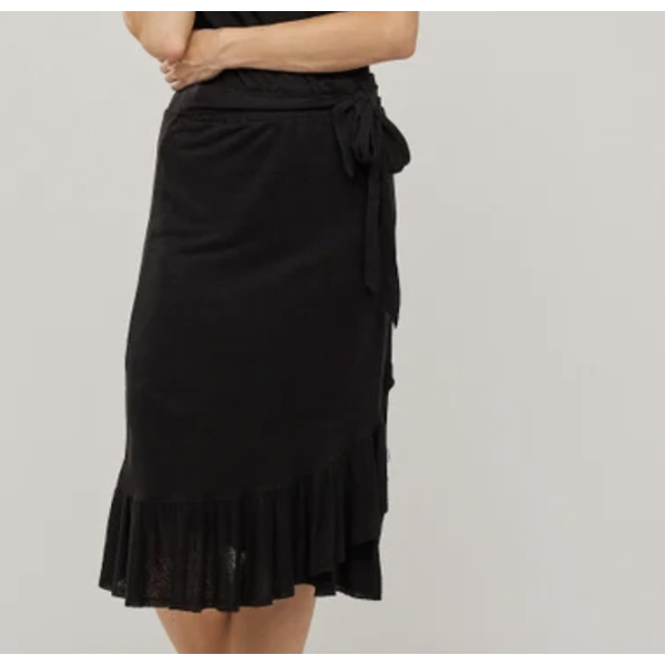 Jae Linen Skirt Black