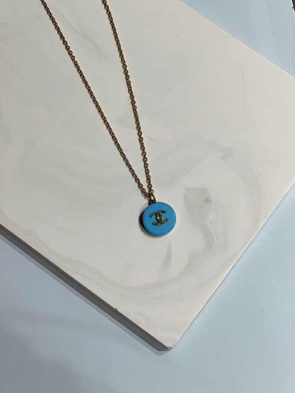 Vintage Chanel Medium - Gold/Blue - Image 1