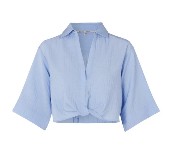 Malin Twist Blouse - Brunnera Blue  - Image 2