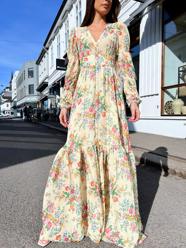 Georgette Maxi Dress - Sunrise  - Image 1