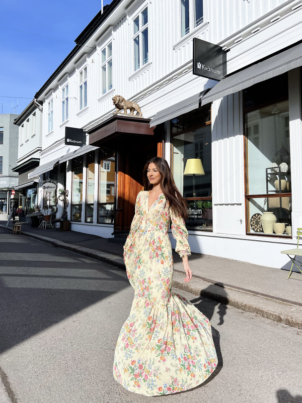 Georgette Maxi Dress - Sunrise  - Image 8