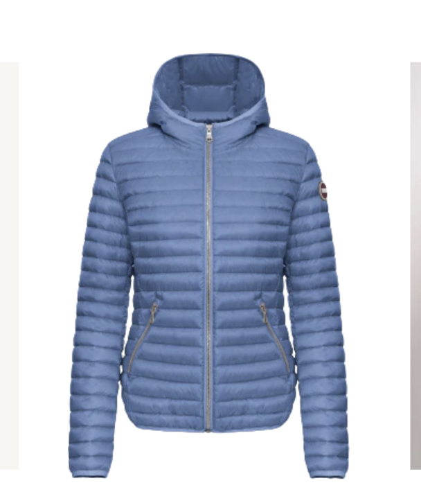 Sporty Hooded Downjacket - Cloudy Blue  - Image 2