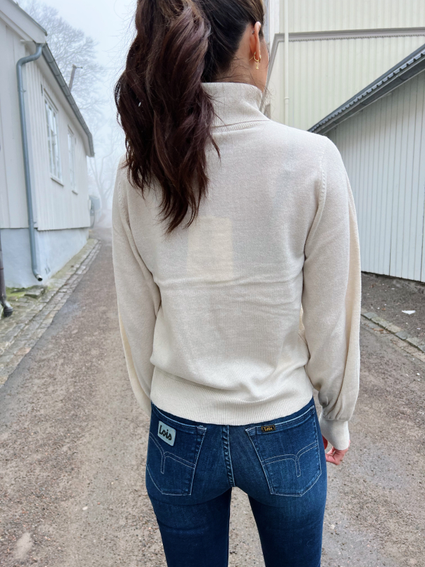 Hug Cashmere Knit Rollneck - Birch - Image 3