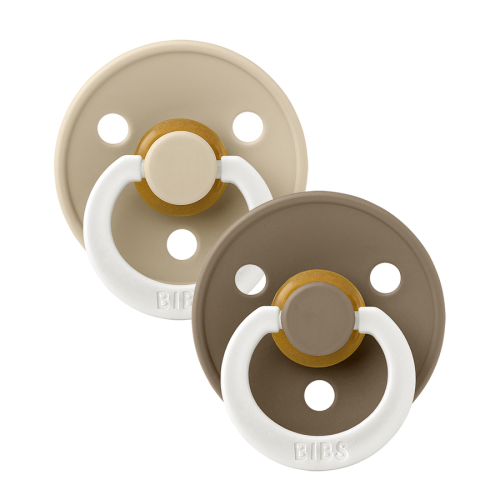 BIBS | Colour 2-pk Glow - Vanilla/Dark Oak